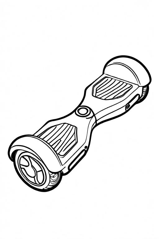 Hoverboard Coloring Page 4 for Kids