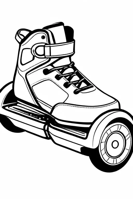 Hoverboard Coloring Page 40 for Kids