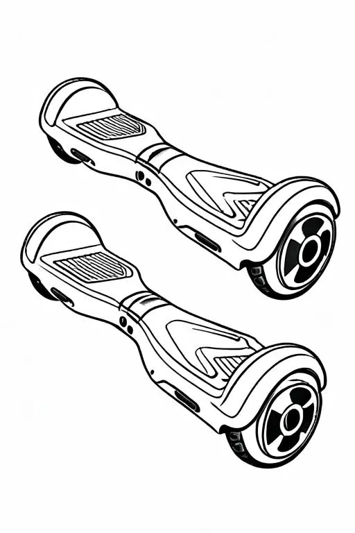 Hoverboard Coloring Page 5 for Kids