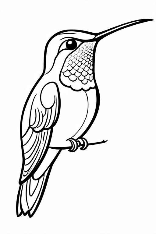 Hummingbird Coloring Page 13 for Kids