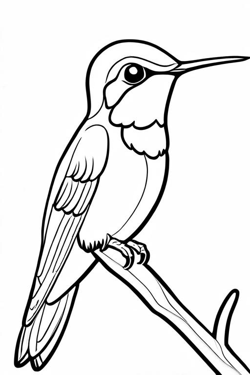 Hummingbird Coloring Page 20 for Kids