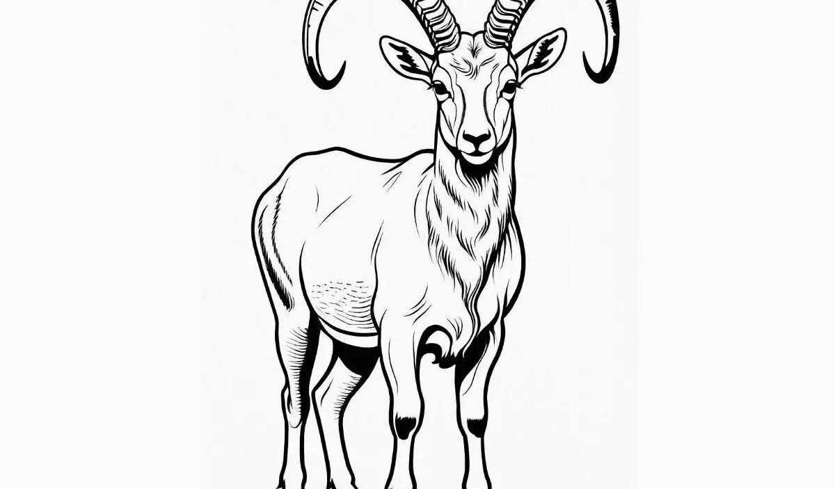 10 Ibex Coloring Pages For Kids