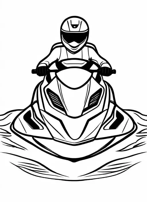 Jet Coloring Page 1 for Kids