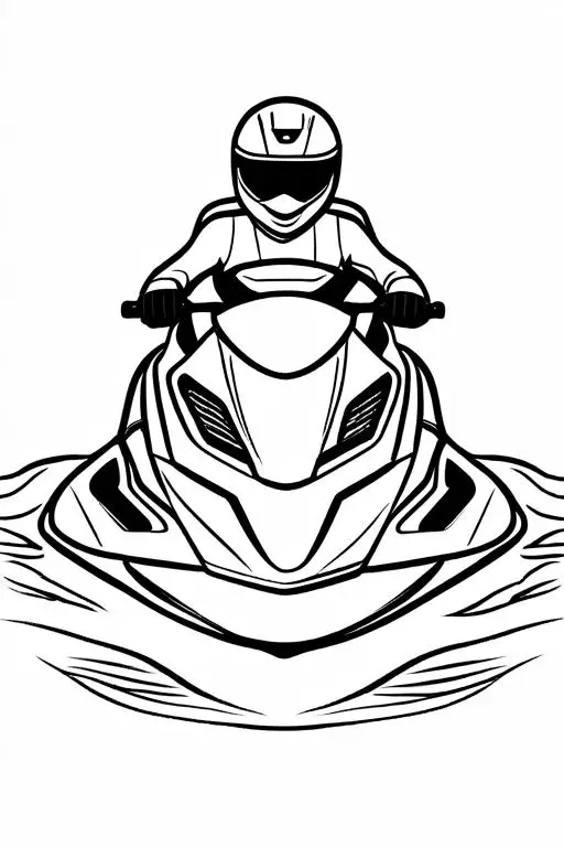 Jet Coloring Page 1 for Kids