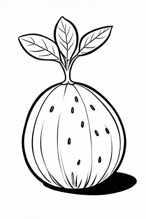 Jicama Coloring Page 13 for Kids