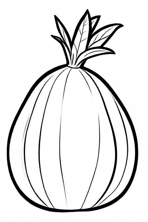 Jicama Coloring Page 17 for Kids