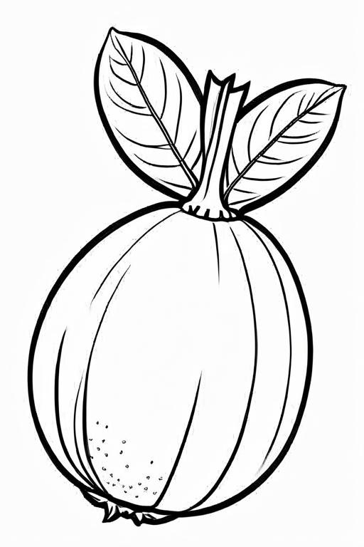 Jicama Coloring Page 2 for Kids