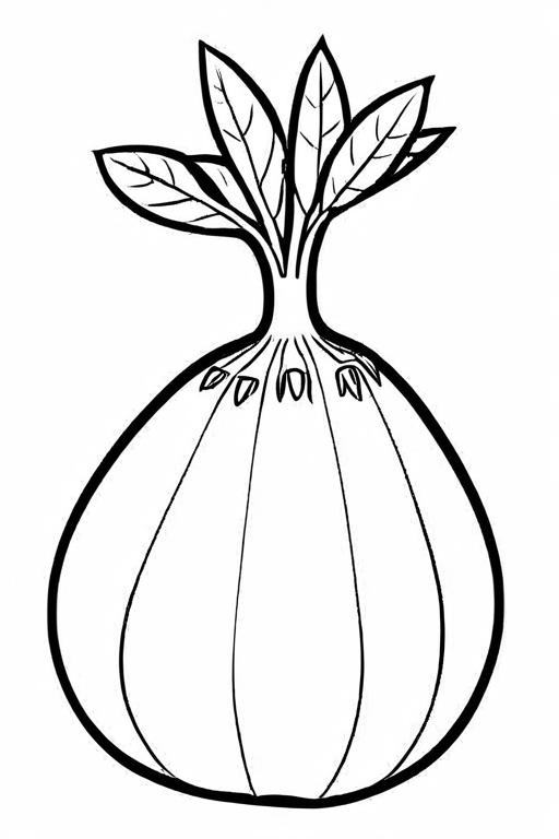 Jicama Coloring Page 20 for Kids