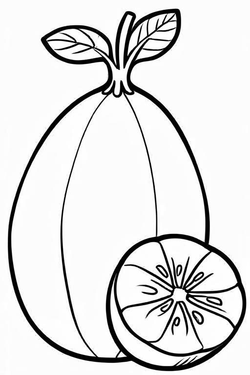 Jicama Coloring Page 7 for Kids