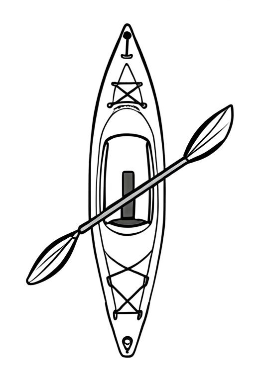 Kayak Coloring Page 10 for Kids