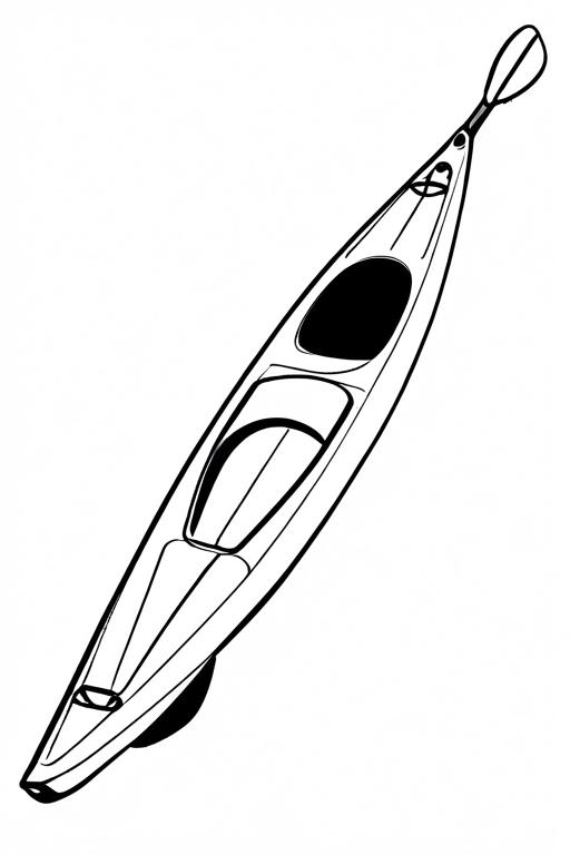 Kayak Coloring Page 11 for Kids