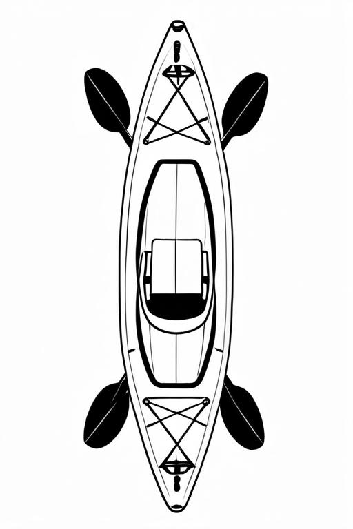 Kayak Coloring Page 13 for Kids