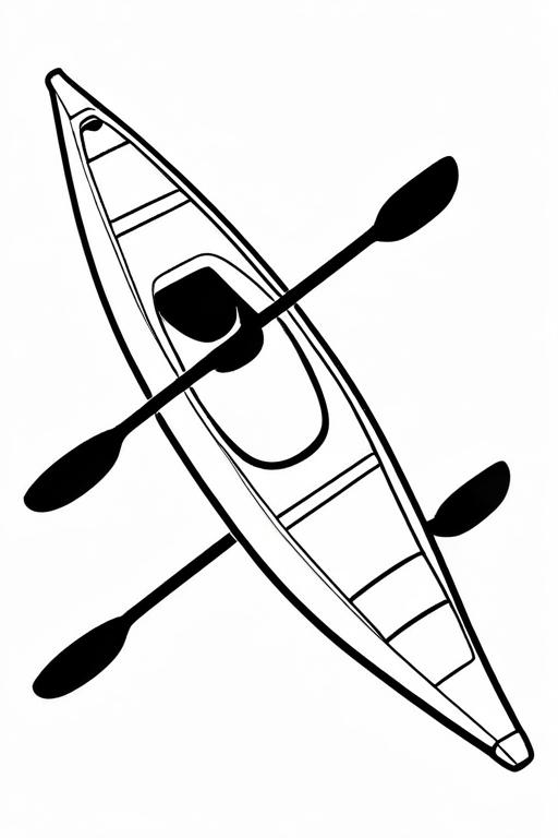 Kayak Coloring Page 14 for Kids