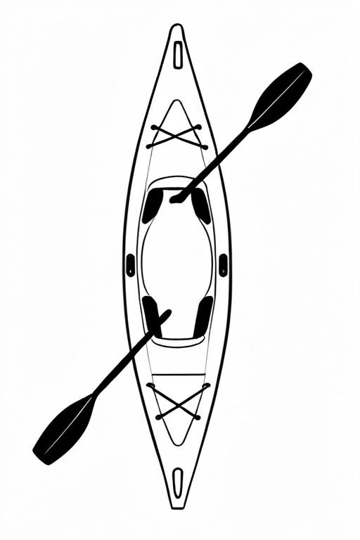 Kayak Coloring Page 16 for Kids