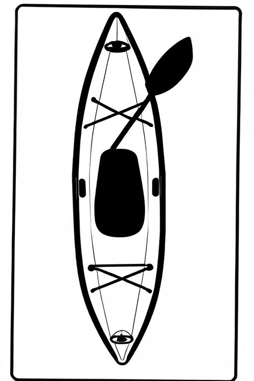 Kayak Coloring Page 17 for Kids