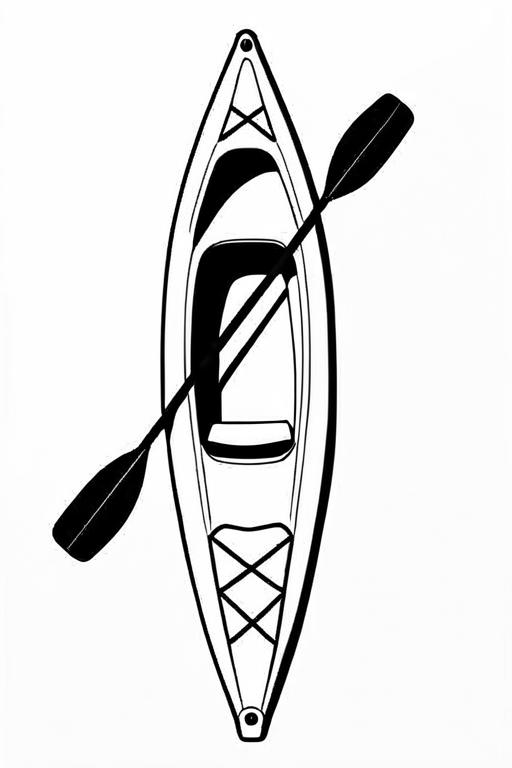 Kayak Coloring Page 20 for Kids