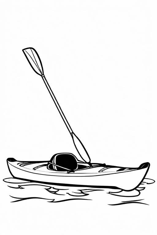 Kayak Coloring Page 21 for Kids