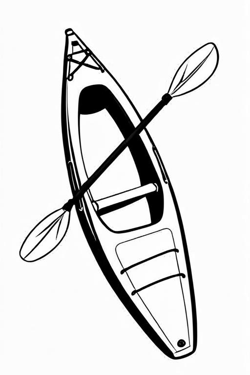 Kayak Coloring Page 26 for Kids