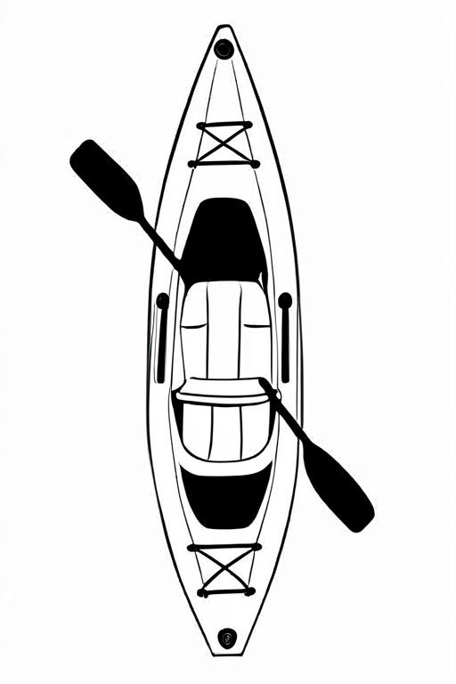 Kayak Coloring Page 28 for Kids