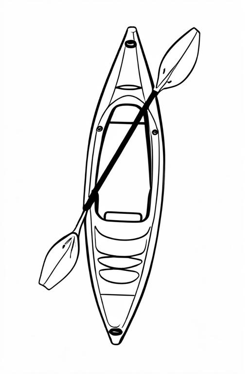 Kayak Coloring Page 29 for Kids