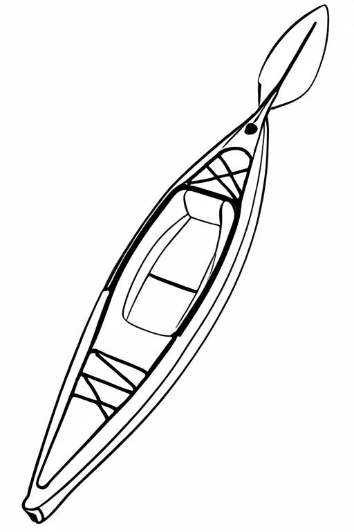 Kayak Coloring Page 30 for Kids