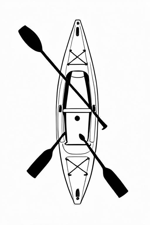 Kayak Coloring Page 33 for Kids