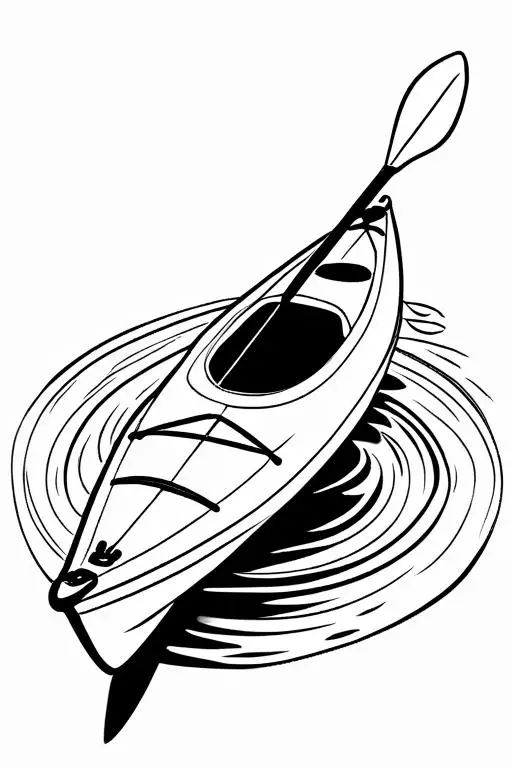 Kayak Coloring Page 34 for Kids