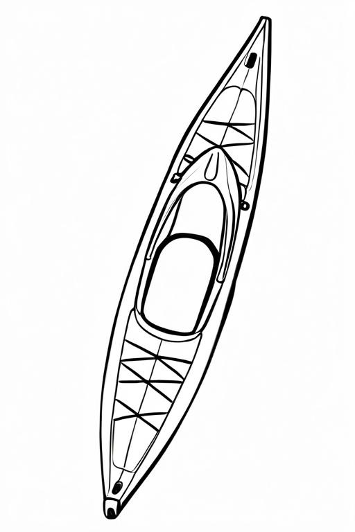 Kayak Coloring Page 36 for Kids