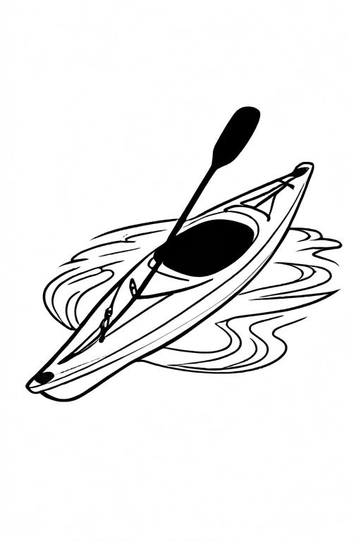 Kayak Coloring Page 37 for Kids