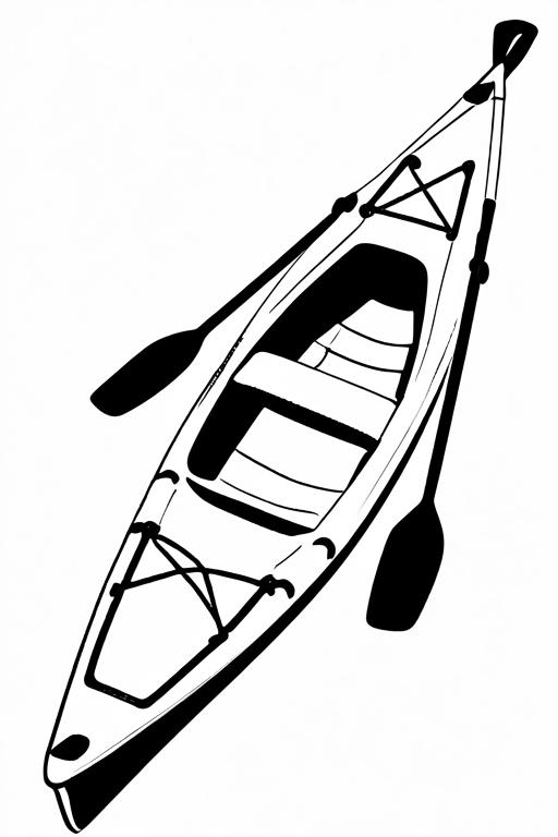 Kayak Coloring Page 38 for Kids