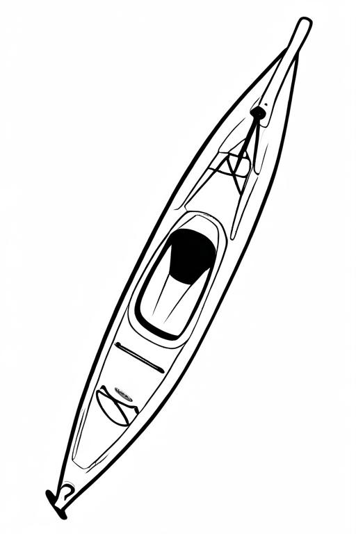 Kayak Coloring Page 9 for Kids