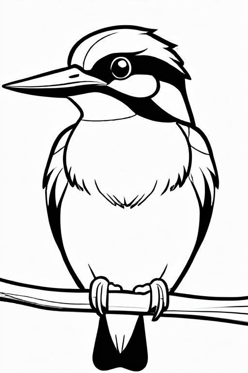 Kingfisher Coloring Page 10 for Kids