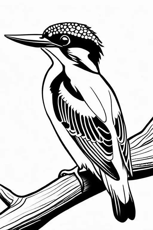 Kingfisher Coloring Page 5 for Kids