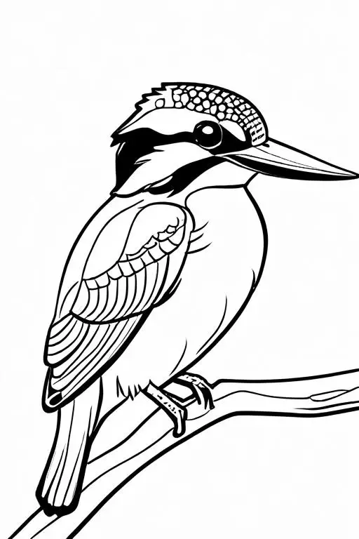 Kingfisher Coloring Page 6 for Kids