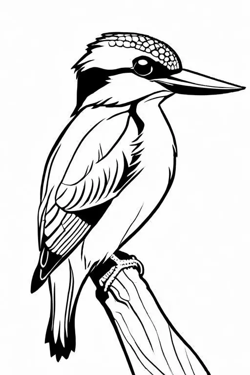 Kingfisher Coloring Page 7 for Kids