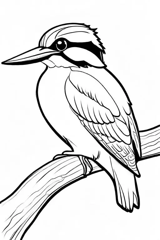 Kingfisher Coloring Page 8 for Kids