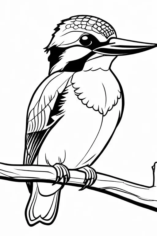 Kingfisher Coloring Page 9 for Kids