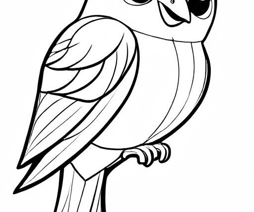 Kite Coloring Page 1 for Kids