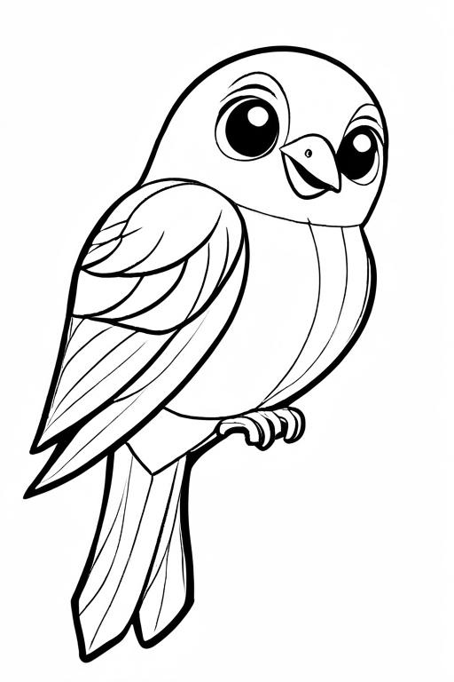 Kite Coloring Page 1 for Kids