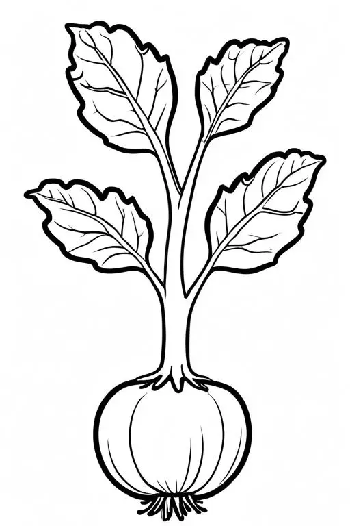 Kohlrabi Coloring Page 26 for Kids