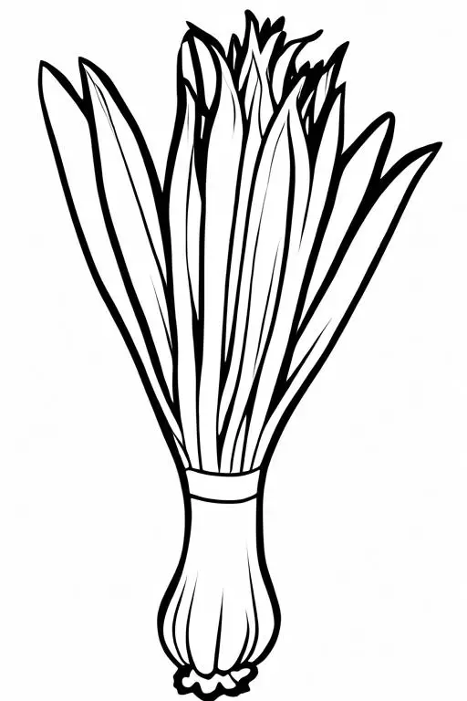 9 Leek Coloring Pages For Kids - ShadeMaze