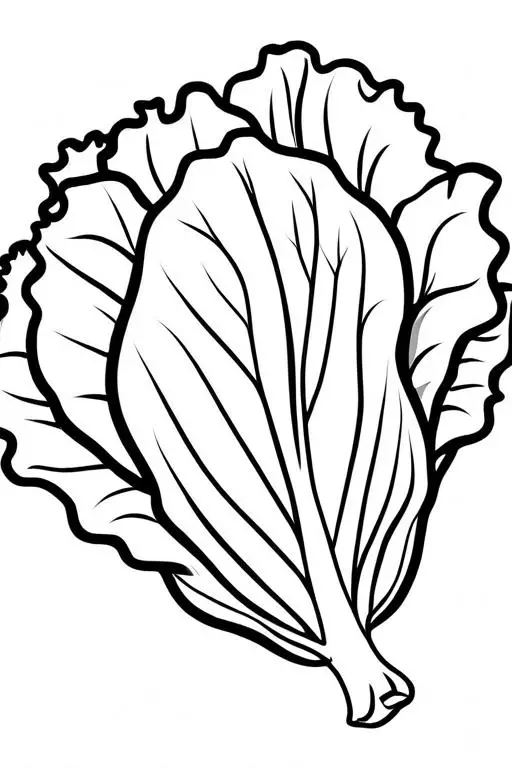 Lettuce Coloring Page 13 for Kids