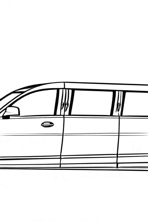 Limousine Coloring Page 14 for Kids