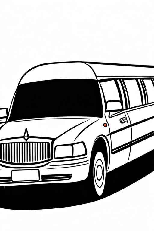 Limousine Coloring Page 19 for Kids