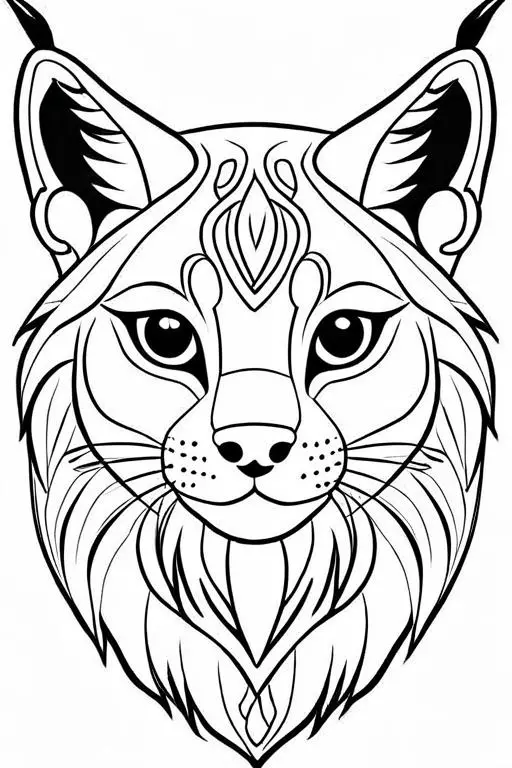 Lynx Coloring Page 10 for Kids