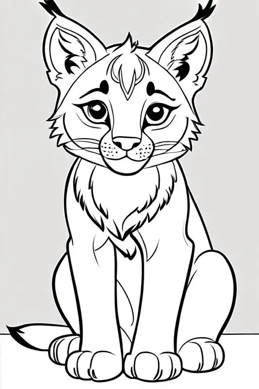 Lynx Coloring Page 11 for Kids