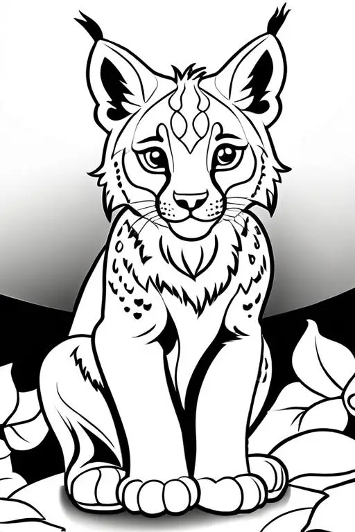 Lynx Coloring Page 13 for Kids