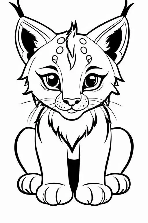 Lynx Coloring Page 15 for Kids