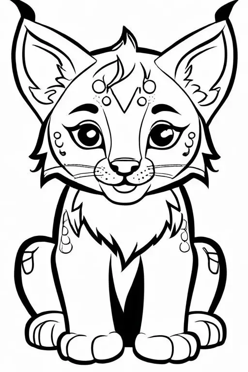 Lynx Coloring Page 16 for Kids