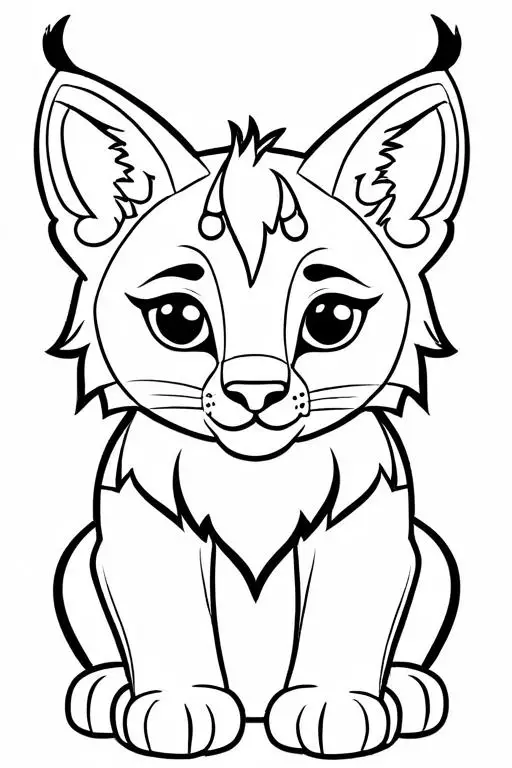 Lynx Coloring Page 17 for Kids